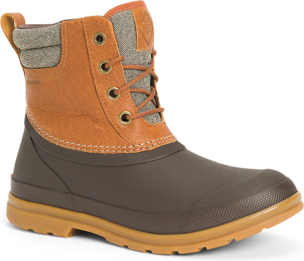 Muck Boot Muck Original Duck Lace /Leer Dames 38 Bruin