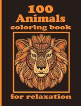 100 Animals coloring book for relaxation