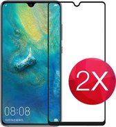 2X Screen protector - Tempered glass - Full Cover - screenprotector voor Huawei Mate 20 Pro  -  Glasplaatje voor telefoon - Screen cover - 2 PACK