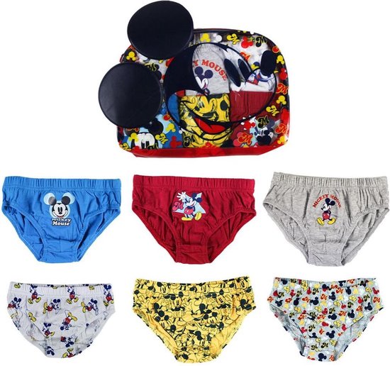 Disney Mickey Mouse - garçons - bambin / enfants - sous-vêtements (6 slips)  - dans un... | bol.com