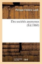 Des Soci�t�s Anonymes