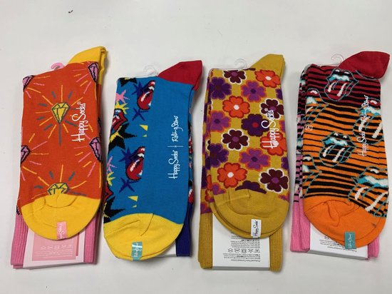 Happy Socks - sokken - assorti - 4 stuks - 79,96 voor 29,95 - maat 41 - 46