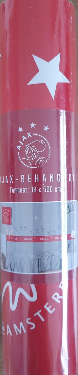 Lang onduidelijk chef Ajax Behangrand 500 x 18 cm - Ajax Behang - Rood Wit - AFC Ajax Amsterdam 5  meter... | bol.com