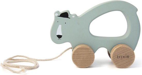 Trixie houten trekspeelgoed | Mr. Polar bear | houten trekfiguur | speelgoed  | trekauto | bol.com
