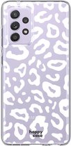 HappyCase Samsung Galaxy A72 Hoesje Flexibel TPU Luipaard Print