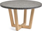Kave Home - Shanelle ronde tafel in zwart terrazzo  Ø 120 cm