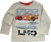 Disney Cars shirt met lange mouw - zand - maat 110/116 (6 jaar)