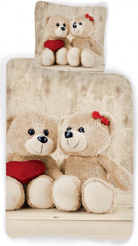 Brandmac - Teddy bear Housse de couette bébé 100 x 140 cm Taie d'oreiller  40 x 45 cm... | bol.com