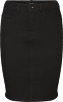 Vero Moda Rok Vmhot Nine Hw Dnm Pencil Skirt Mix Noos 10193076 Black Dames Maat - S