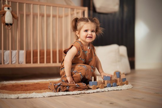 Jollein Zomerslaapzak Baby Jersey 90cm Giraffe - Caramel van Jollein — afbeelding 2