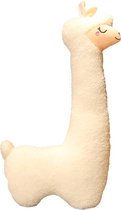 Unieke Alpaca knuffel - wit - 100cm (groot) - pluche - extreem zacht