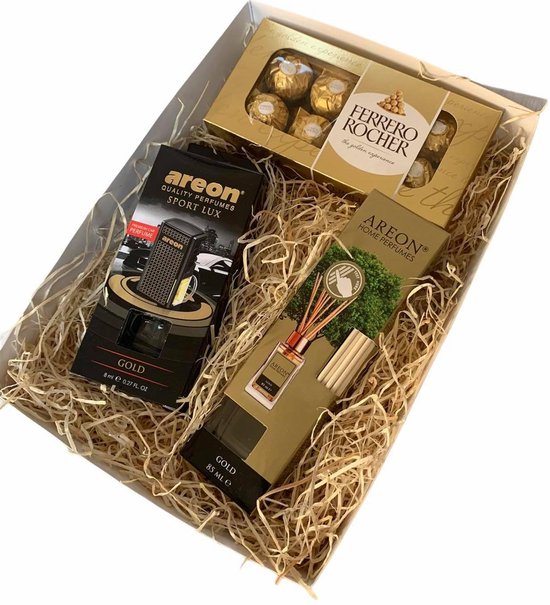 Volharding Civic Invloed Gold pakket - cadeau voor hem - chocolade combinatie - cadeau voor haar -  Kerstcadeau... | bol.com