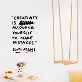 Wall Sticker - Creativity is allowing - S. Adams
