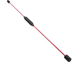 Gorilla Sports Swing stick - 160 cm - Glasvezel - Vibratiestang - Zwart / Rood