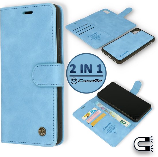 Prestatie Horizontaal Lief iPhone XR Hoesje Sky Blue - Casemania 2 in 1 Magnetic Book Case | bol.com
