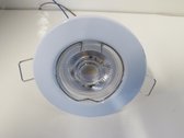 Wit inbouwarmatuur inclusief LED spot van 7W - 500 Lumen - 2700K - Smalle lichtbundel van 38°