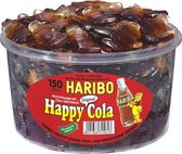 150 stuks HARIBO Happy Cola Flesjes
