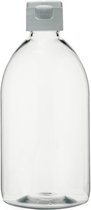 Lege Plastic Fles 500 ml – 10 stuks - transparant - met witte klepdop - leeg - navulbaar