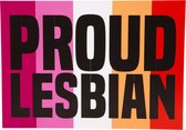 Kaart - Wenskaart - Postcard - Proud Lesbian - LGBT+ - Regenboog - Lesbisch