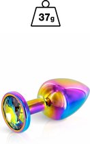 Hidden Eden Rainbow XS - Buttplug - 37gr - 6.1 x 2.5cm - Regenboogkleuren