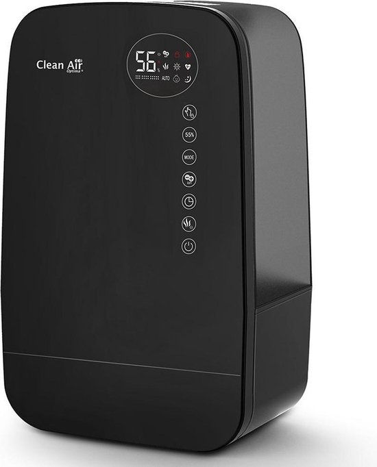 Clean Air Optima® CA-607B - Luchtbevochtiger met Ionisator, UVC-lamp en Aromatherapie