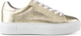 PS Poelman TITULAR Dames Casual Leren Tennis Sneaker - Metallic Goud - Maat 37