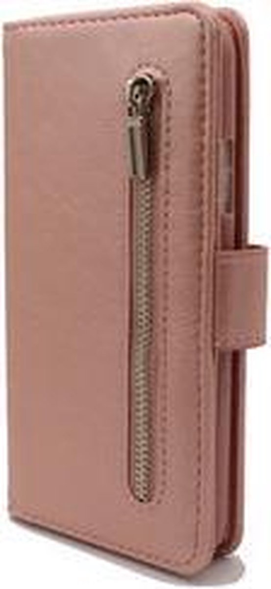 TF Cases | Apple iPhone 11 pro | Bookcase | boekhoesje | Met Rits | Rose Goud | high quality | elegant design |