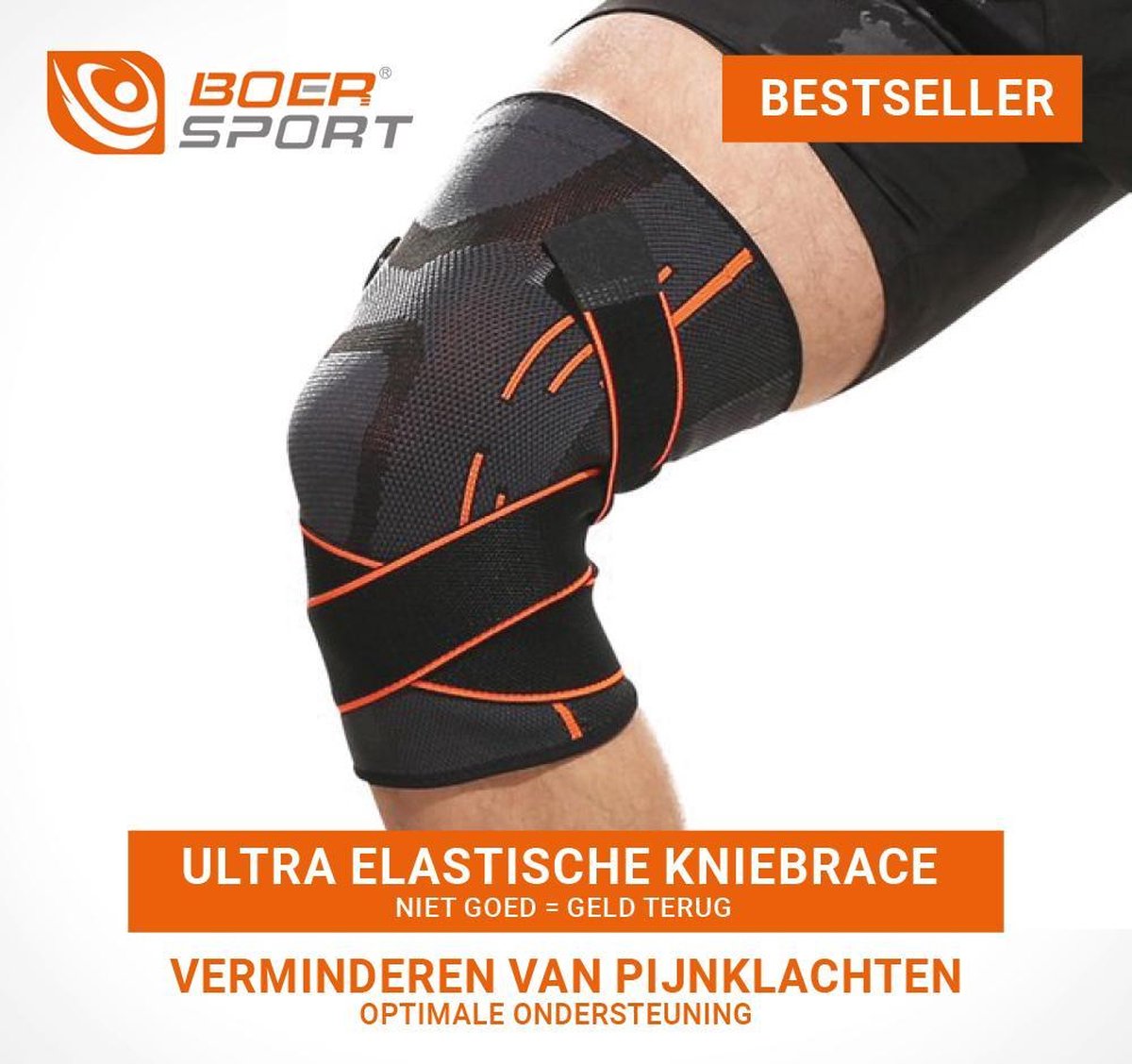 Boersport ®, Ultra elastische kniebrace