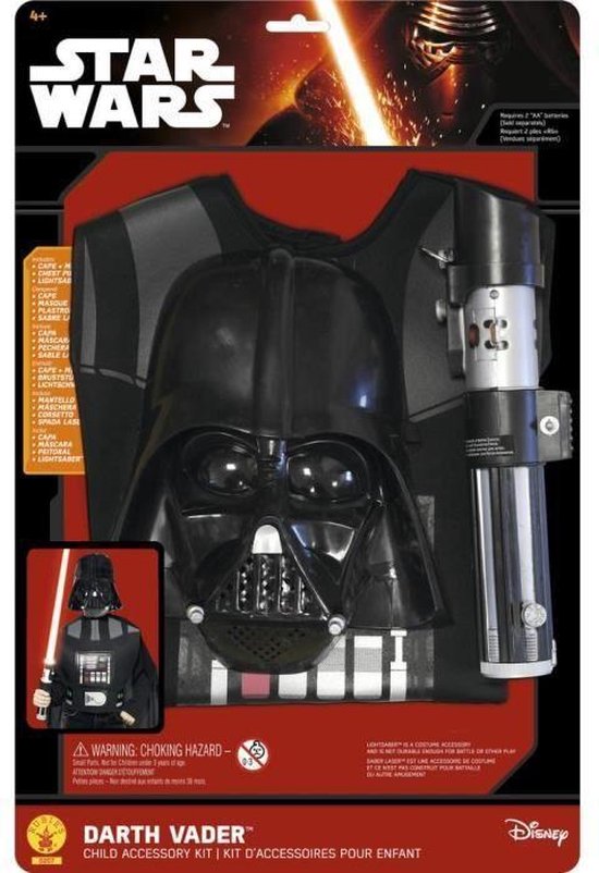 Injectie maandag fusie Star Wars - Darth Vader - Kinderkostuum - One Size | bol.com