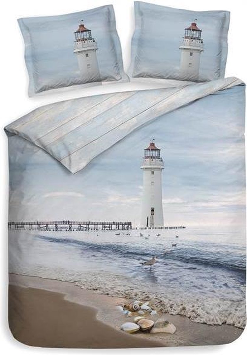 Heckett & Lane Fraya - Dekbedovertrek - Lits-jumeaux - 240x200/220 cm - Blauw