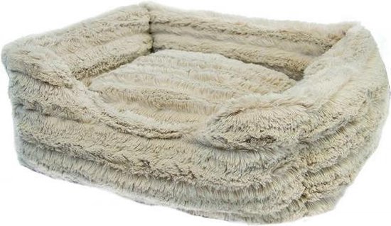 ontbijt Maak een sneeuwpop Intrekking Hugs hondenmand teddy beige 65x55x20 cm | bol.com