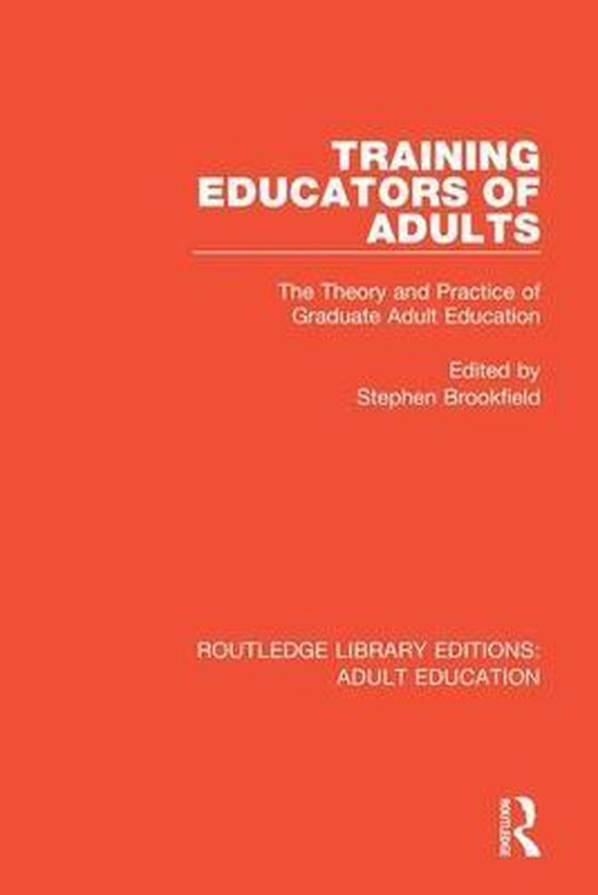 Routledge Library Editions: Adult Education- Training Educat ... - cover