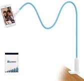 Sandesen® Mobiele telefoonhouder met flexibele arm - Blauw - 138cm