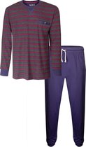 M.E.Q. Navy Blauw Heren pyjama MEPYH1904A - Maten: M
