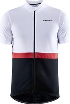 Craft Fietsshirt Korte Mouwen Heren Wit Zwart - CORE ENDUR JERSEY M WHITE BLACK-S