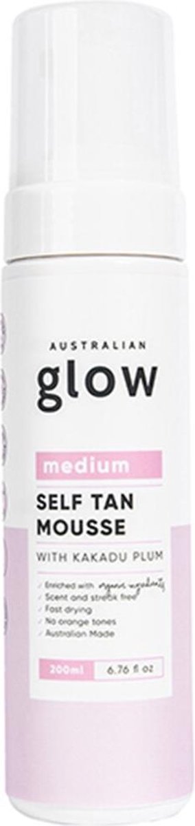 Australian Glow Self Tanning Mousse - Zelfbruiner Schuim - Medium - 200ml