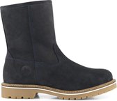 Travelin' Aure Nubuck Dames - Leren laars met rits en rubber profiel - Blauw leer - Maat 39