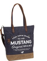 Mustang ® Genua - Shopper - heavy waxed canvas - Blauw