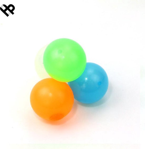 Fidget Sticky balls gemixte kleur | globbles balls 5 stuks| fidget toys pakket | snapchat | plafond | speelgoed | plakkende balletjes | stressbal | fidget spinner | speelgoed jongens meisjes - Happy products