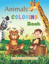 Animals Coloring Book For Kids: Great Gift For Kids 40 Funny Animals For Coloring Fun