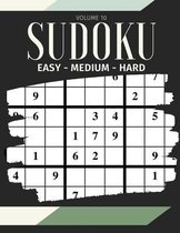 Sudoku Easy Medium Hard Volume 10: 200 Sudoku Puzzles For Adults - Answer Key Included
