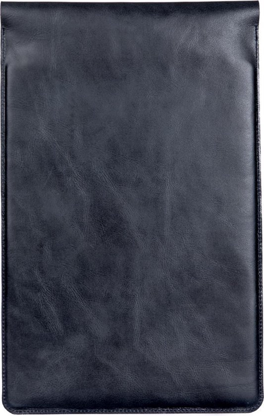 NEGOTIA Alpha - Housse pour ordinateur portable 13.8 pouces - Macbook Air & Pro 13 pouces - Housse pour ordinateur portable 13 pouces en cuir de grain supérieur 100% luxe - Noir