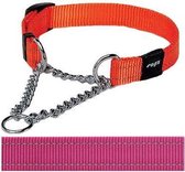 Rogz for dogs snake choker roze - 16 mmx32-44 cm - 1 stuks