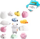 Mochi Squishy®️ - Fidget toys pakket - Mochi - Unpop it! Kaartspel - set van 14
