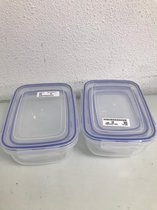Bakjes - vijf stuks totaal - grote twee keer - middelste twee keer en één klein bakje