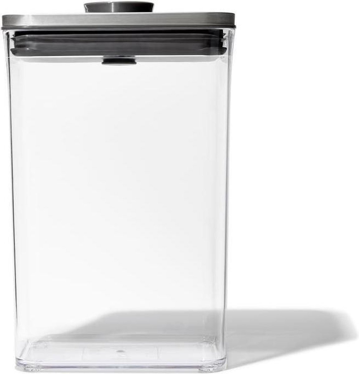 OXO - POP Steel Voorraadbus - Rechthoekig - Medium - 2,6 Liter