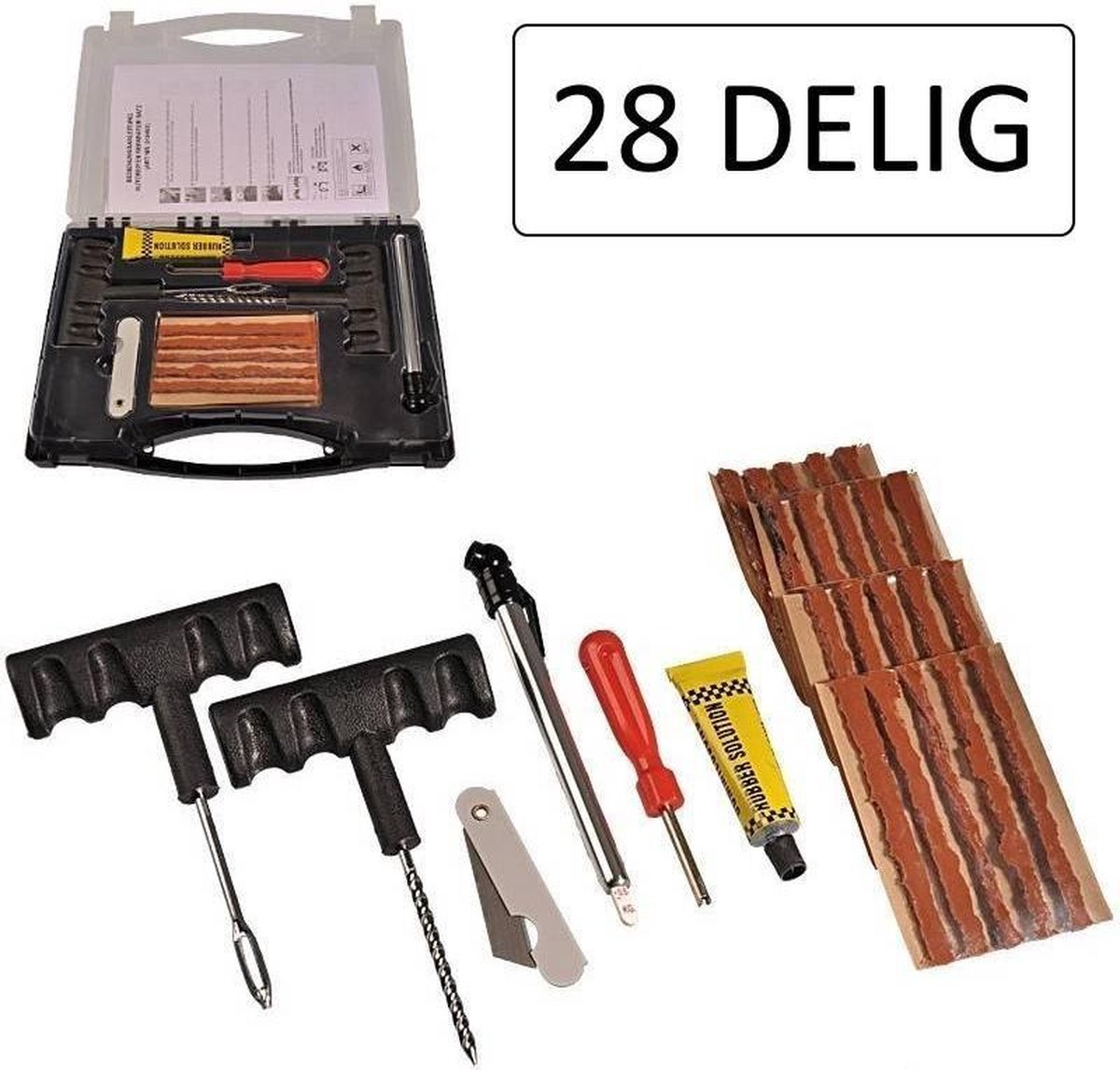 Autoband reparatie set 28 delig | bol.com