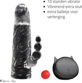Penissleeve - Seksspeeltjes - Sexsspeeltje sleeve - Penisvergroter – Penissleeve met afstandsbediening en vibratie – Penissleeve met anaal penetratie of clitoris - Penisvergroter met afstands