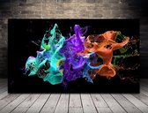 3D verf splash Canvas 90 x 50 cm