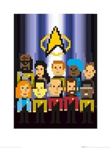 Pyramid Star Trek The Next Generation Trexels TNG Crew Kunstdruk 60x80cm Poster - 60x80cm